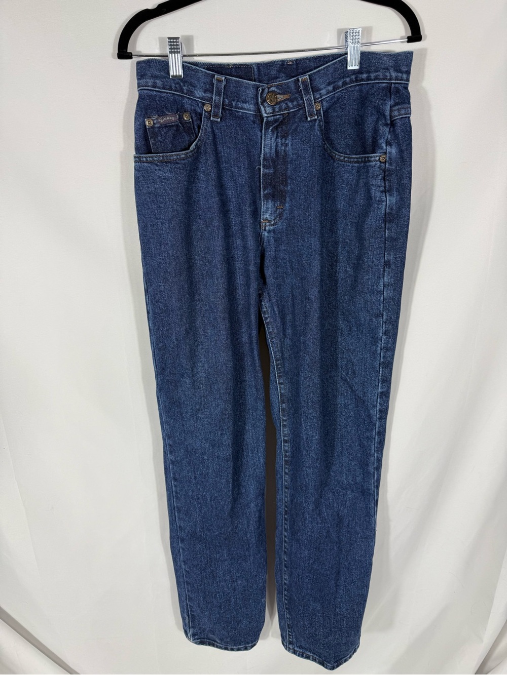 Vintage Denim Riders Women’s Jeans High Rise Straight Leg Blue Denim 30x28